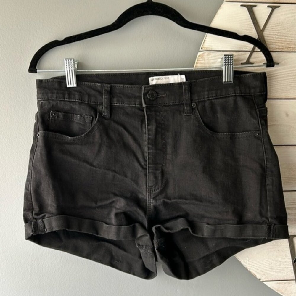 [11] Garage Black Jean Shorts Cut-Off